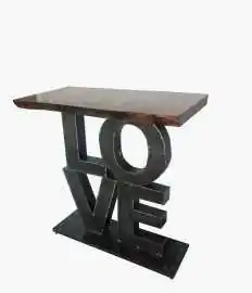 Artikelbild 2 des Artikels “Tisch mit 2 Teilen, der Ständer hat LOVE Design. 120 x 65 x 115cm Höhe “